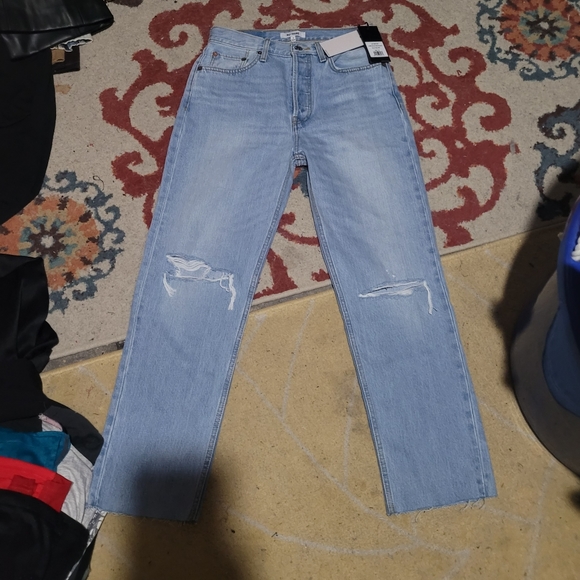 💥💥N.W.T. REDONE 70'S STOVEPIPE JEAN❤️🔥💚SIZE 27/4 - Picture 5 of 6